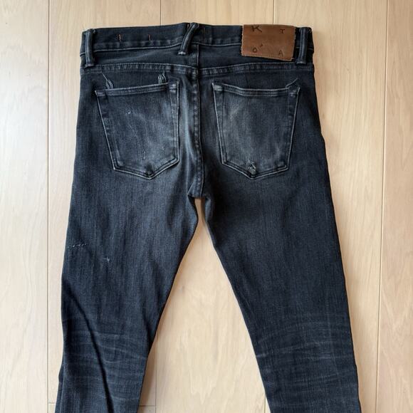 Kato Selvedge Needle Skinny Jeans 29 Black Hiroshi Streeatwear Japan Denim - Picture 9 of 11